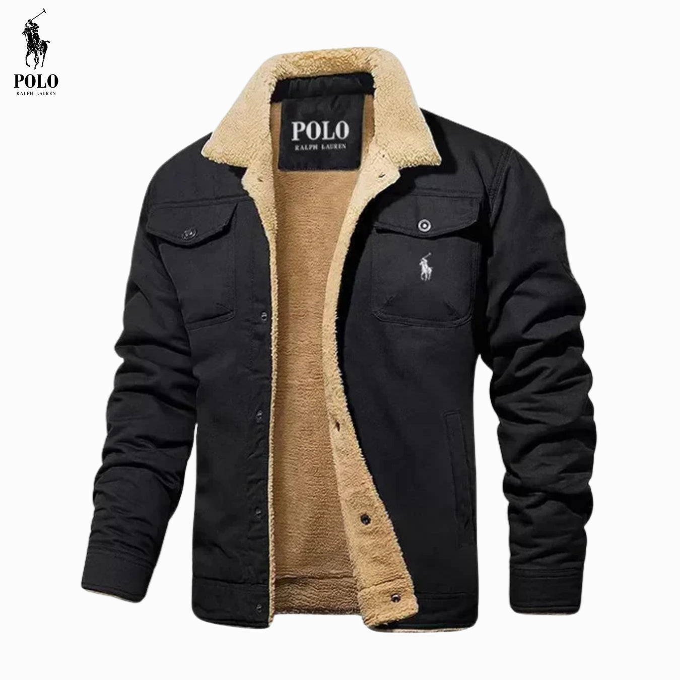 veste polo décontractée et chaude